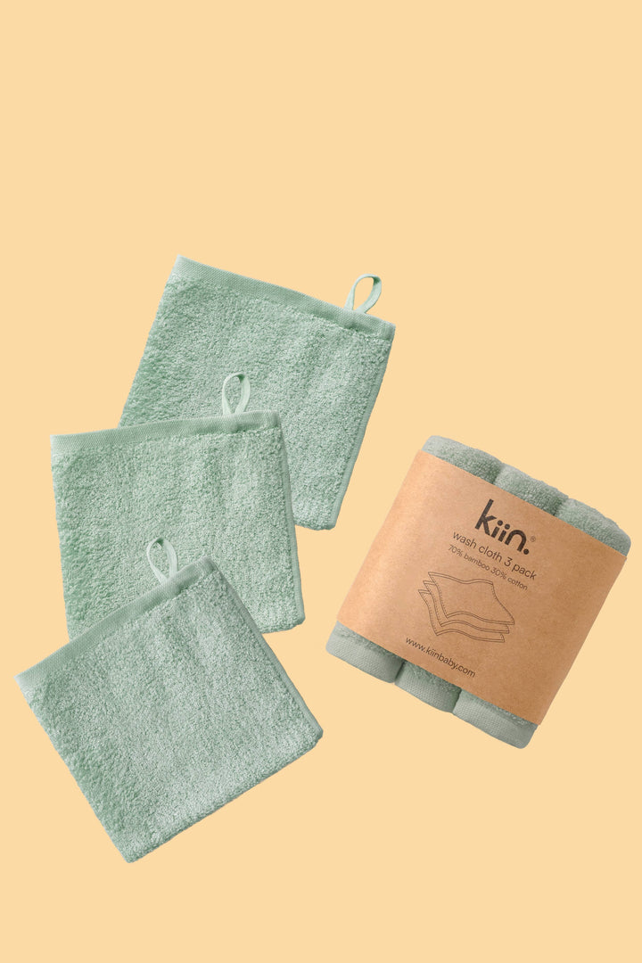 Kiin Baby Wash Cloths 3 Pack