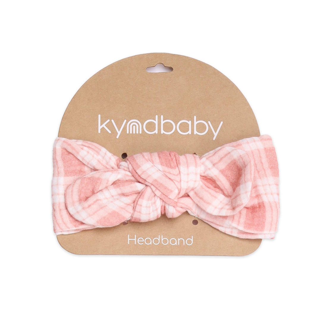 Woven Headband - Blush Check