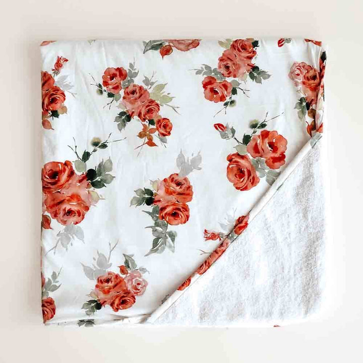 Rosebud Organic Hooded Baby Towel