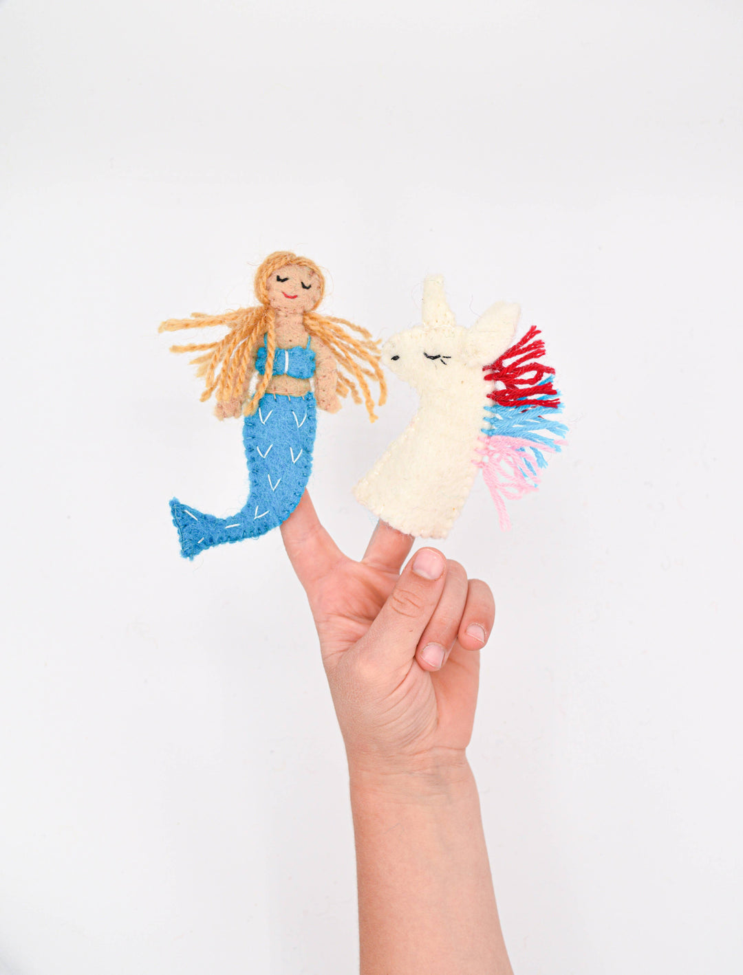 Finger Puppet - Mermaid and Unicorn Set