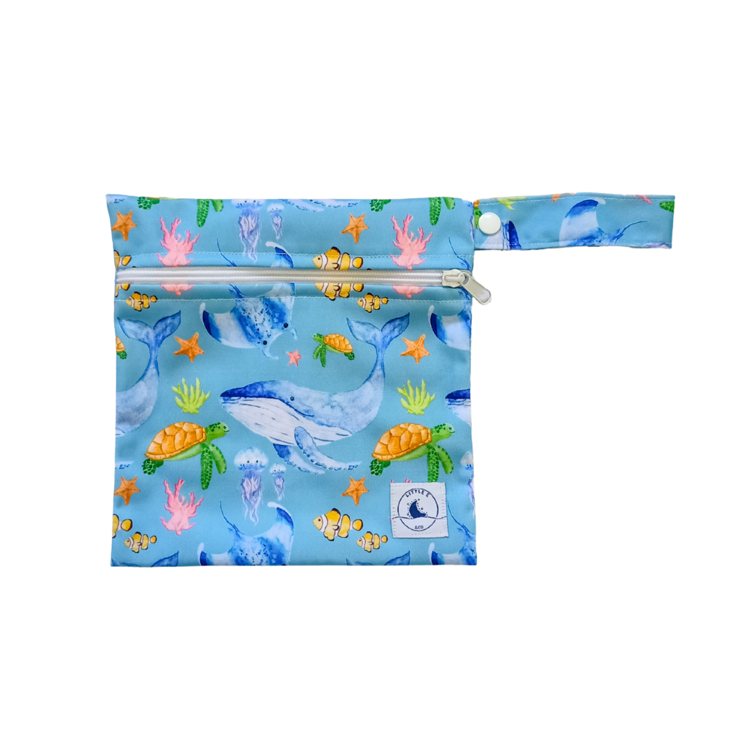 REUSABLE MINI WET BAG - OCEAN