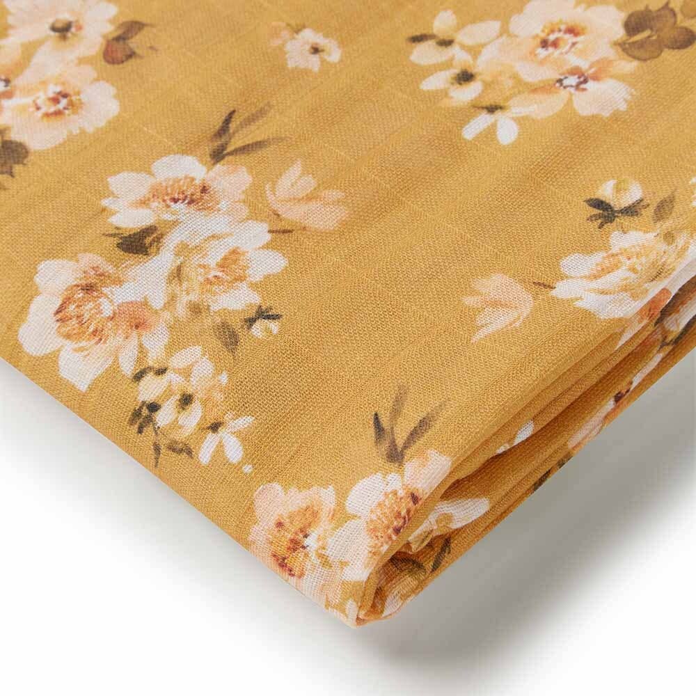 Golden Flower Organic Muslin Wrap