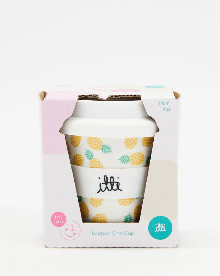 Itti Bamboo Baby Cino Cup + 2 Straws - Pineapple Delight