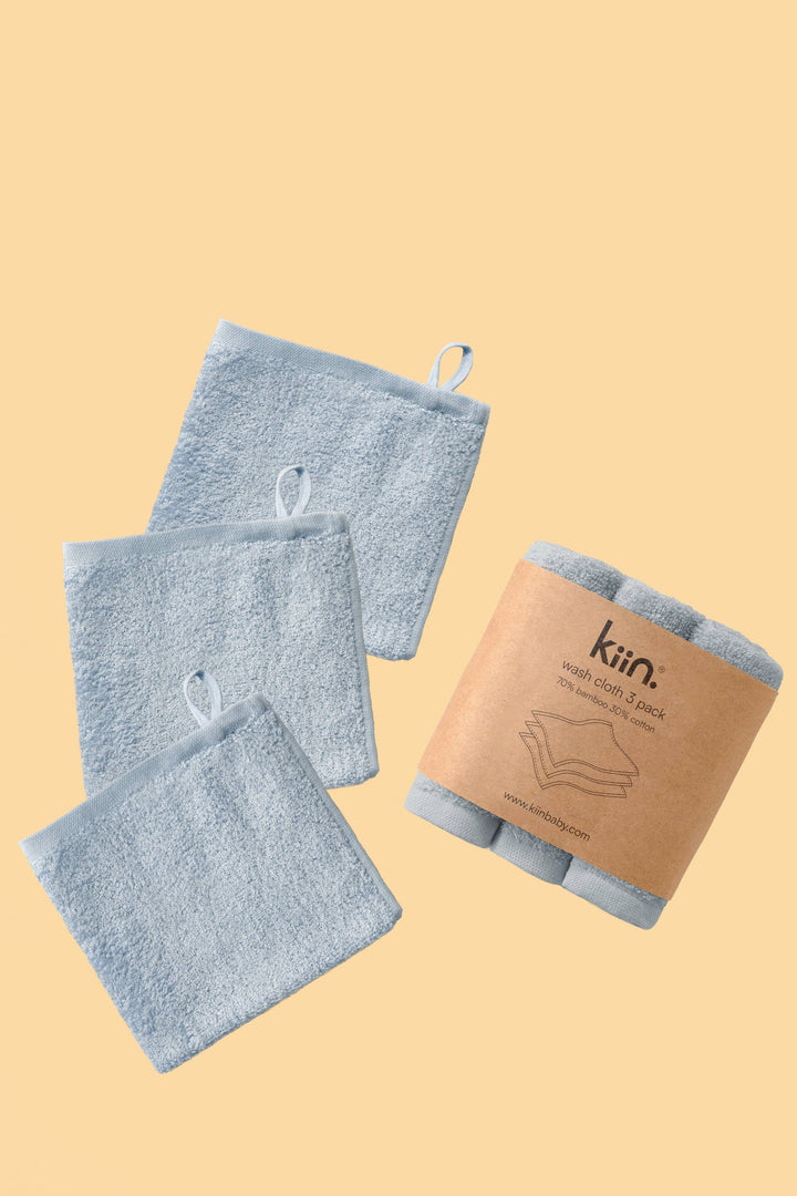 Kiin Baby Wash Cloths 3 Pack