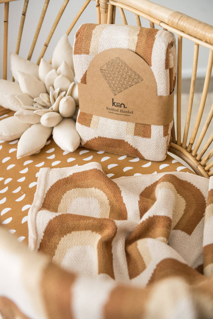 Organic Cotton Knitted Blanket