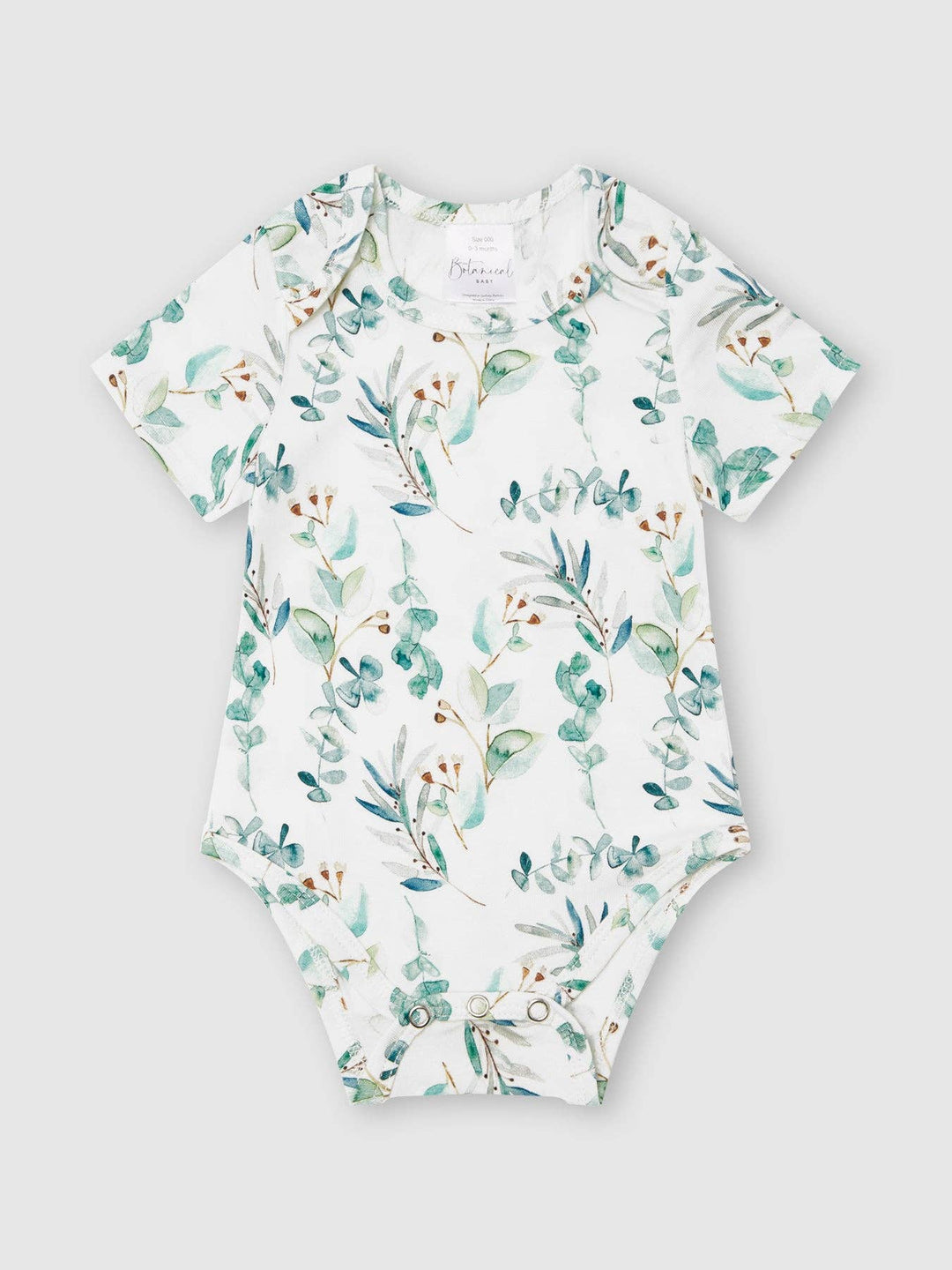 Organic Bodysuit in Soft Foliage