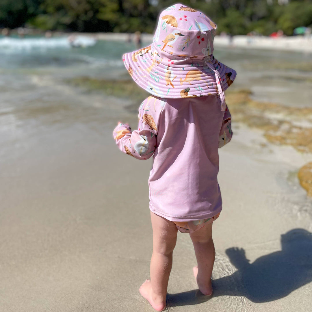 REVERSIBLE SWIM HAT - AUS ANIMALS