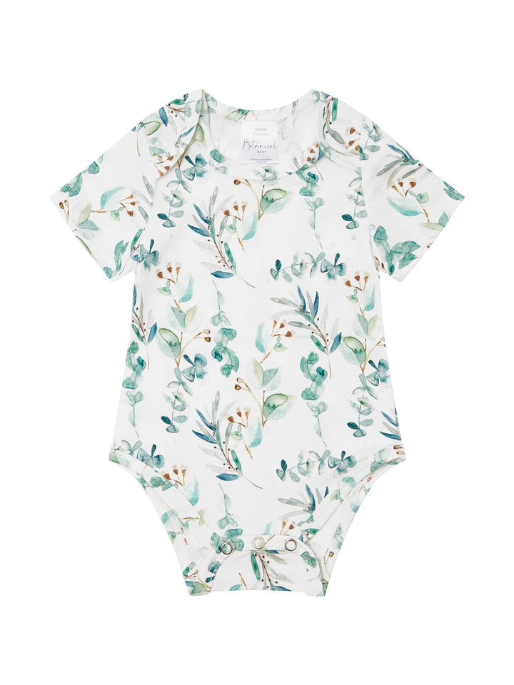 Organic Bodysuit in Soft Foliage