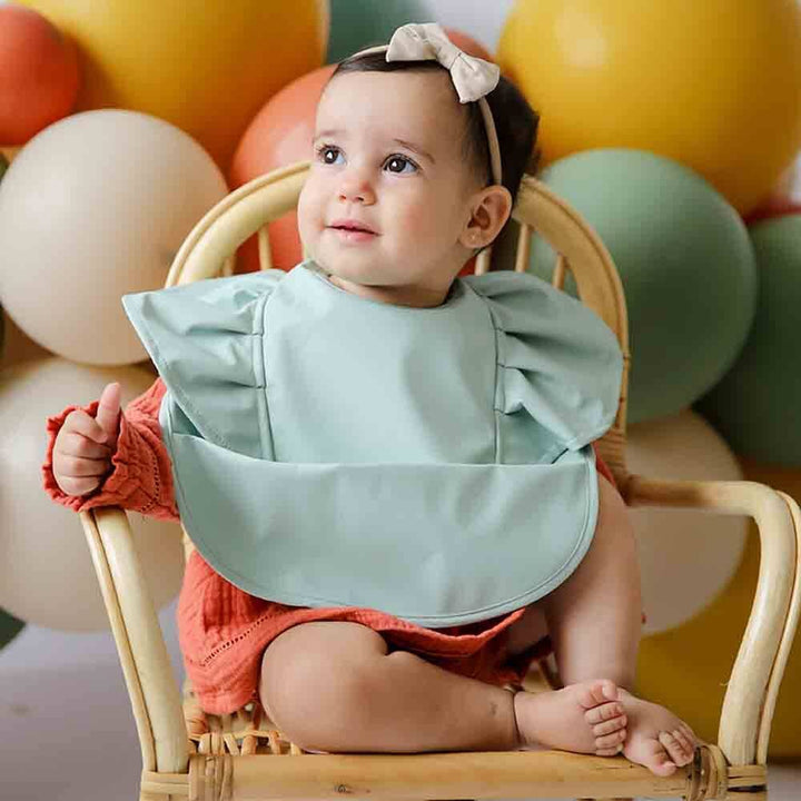 Sage Frill Snuggle Bib