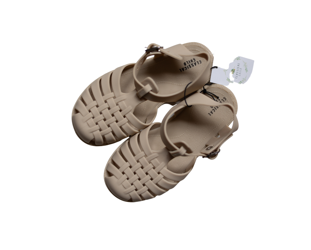 Classical Jelly Sandals Linen