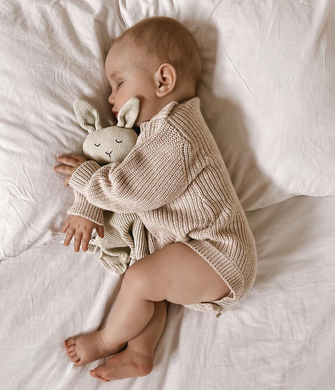 Organic Cotton Chunky Knit Romper