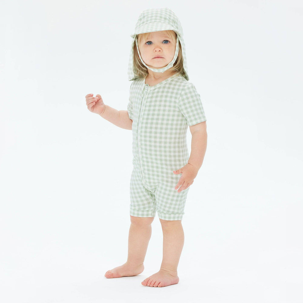 Sunny Hat - Sage Gingham