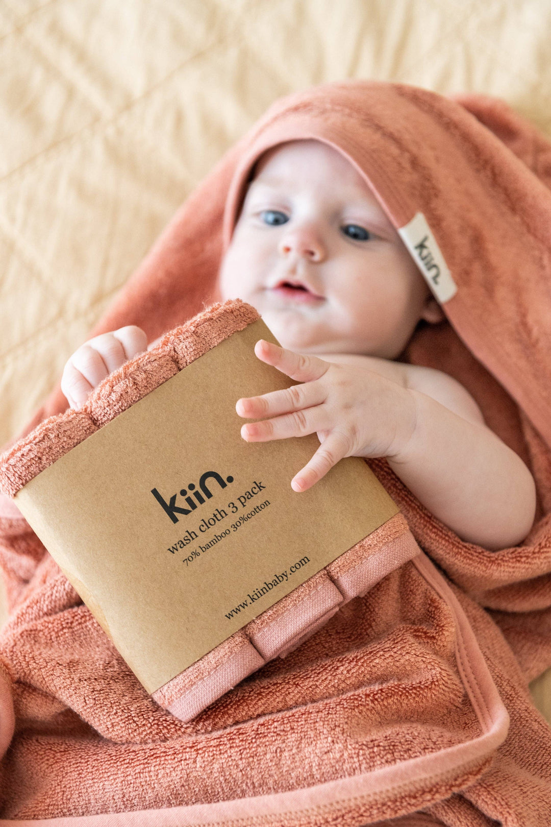 Kiin Baby Wash Cloths 3 Pack