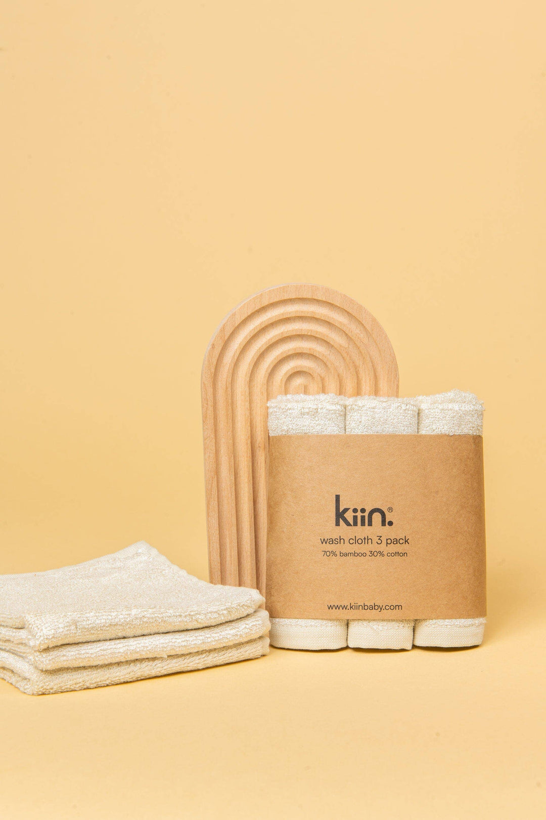 Kiin Baby Wash Cloths 3 Pack