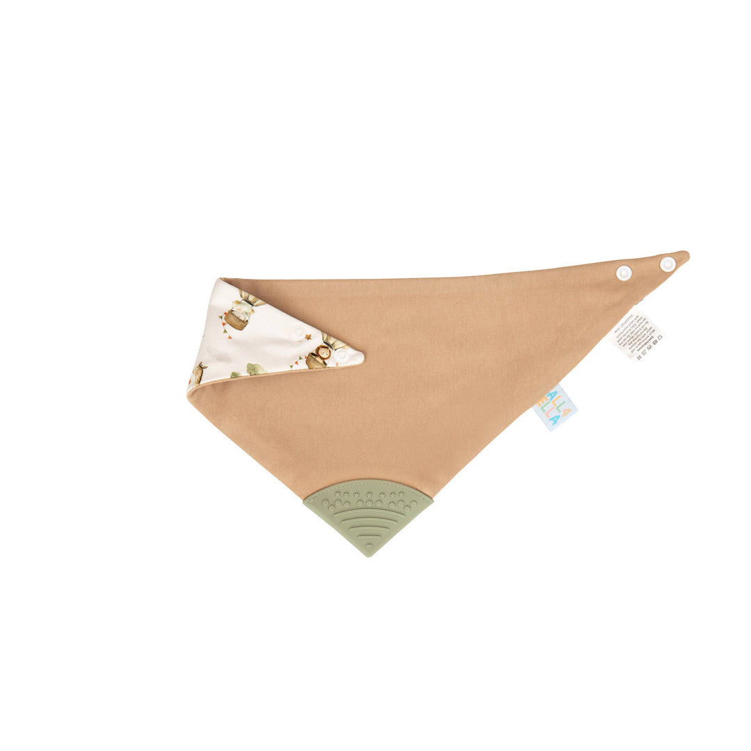 Bandana bib with silicone - Monkey