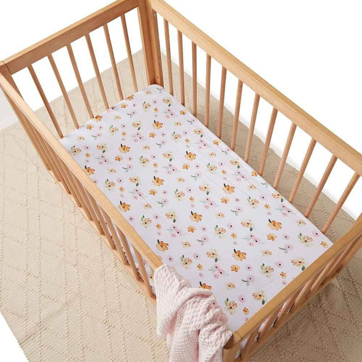 Poppy Fitted Cot Sheet