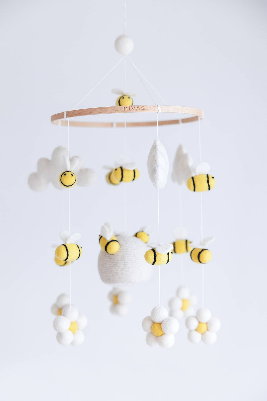 Bee and Flower Baby Crib Mobile