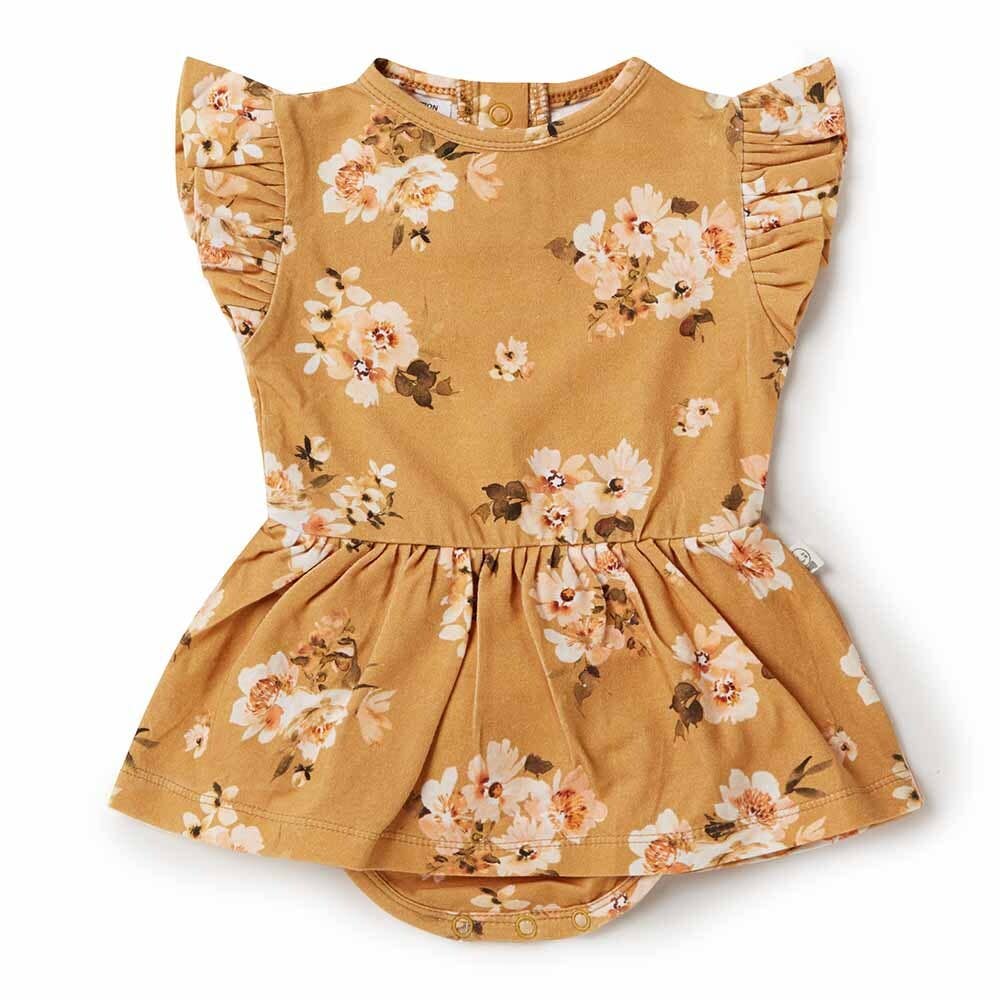 Golden Flower Organic Dress