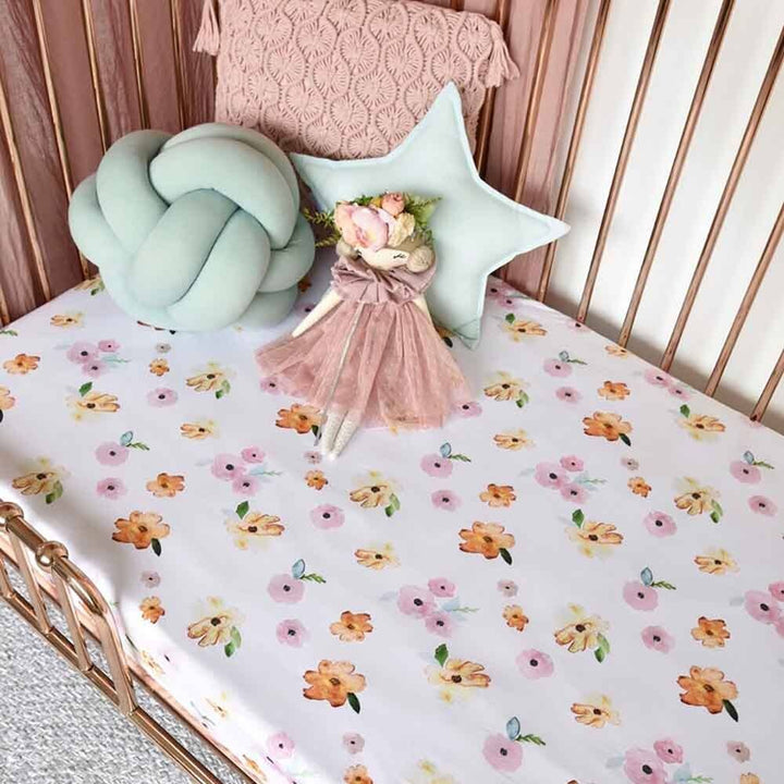 Poppy Fitted Cot Sheet