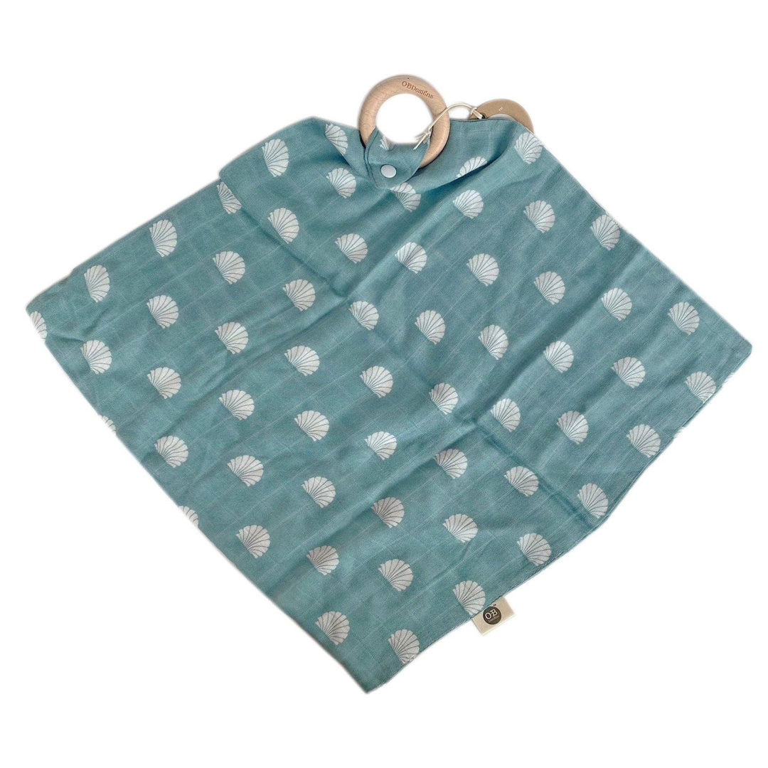 Muslin Security Blanket | Ocean Shell Print