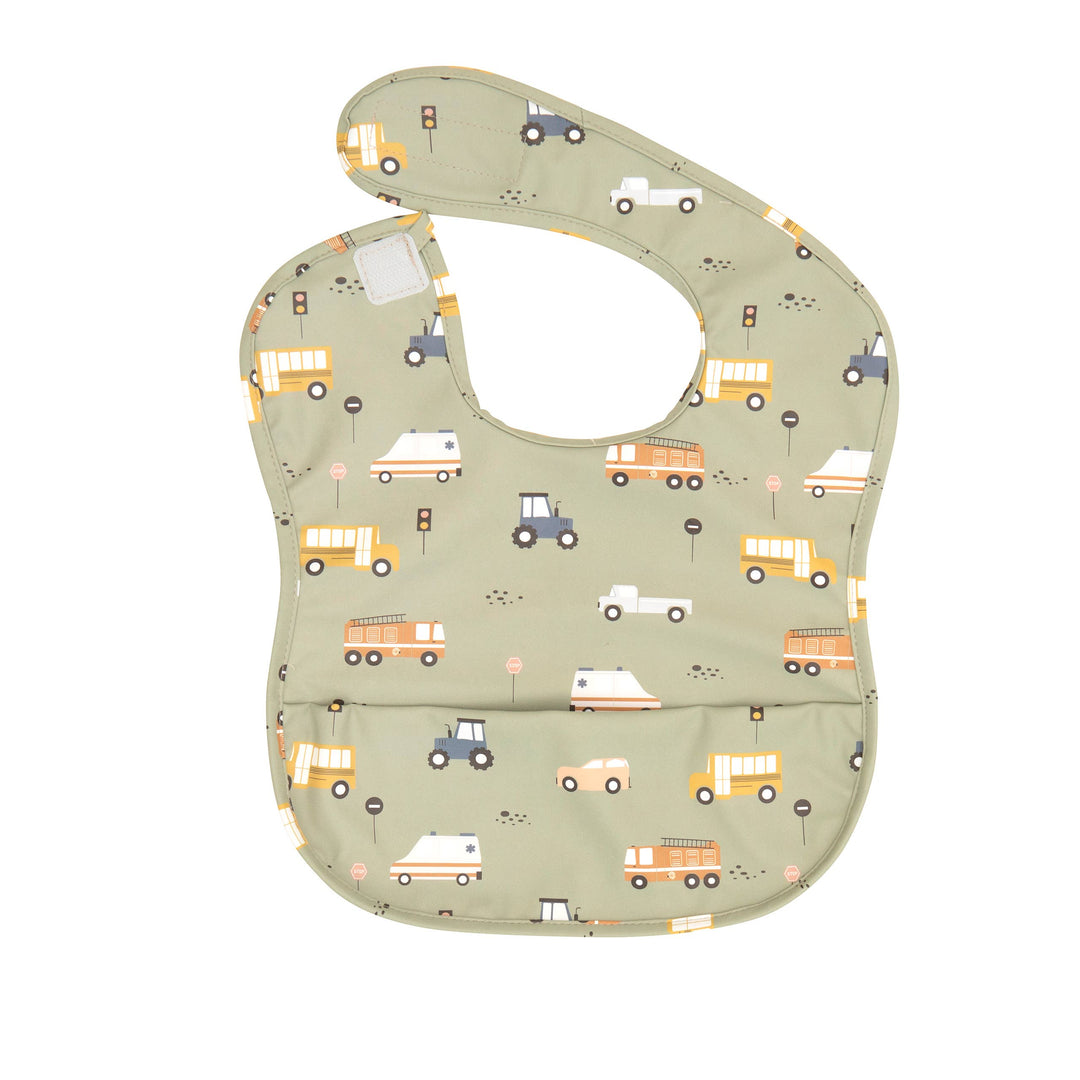 Recycled Pouch Bib - Trucks